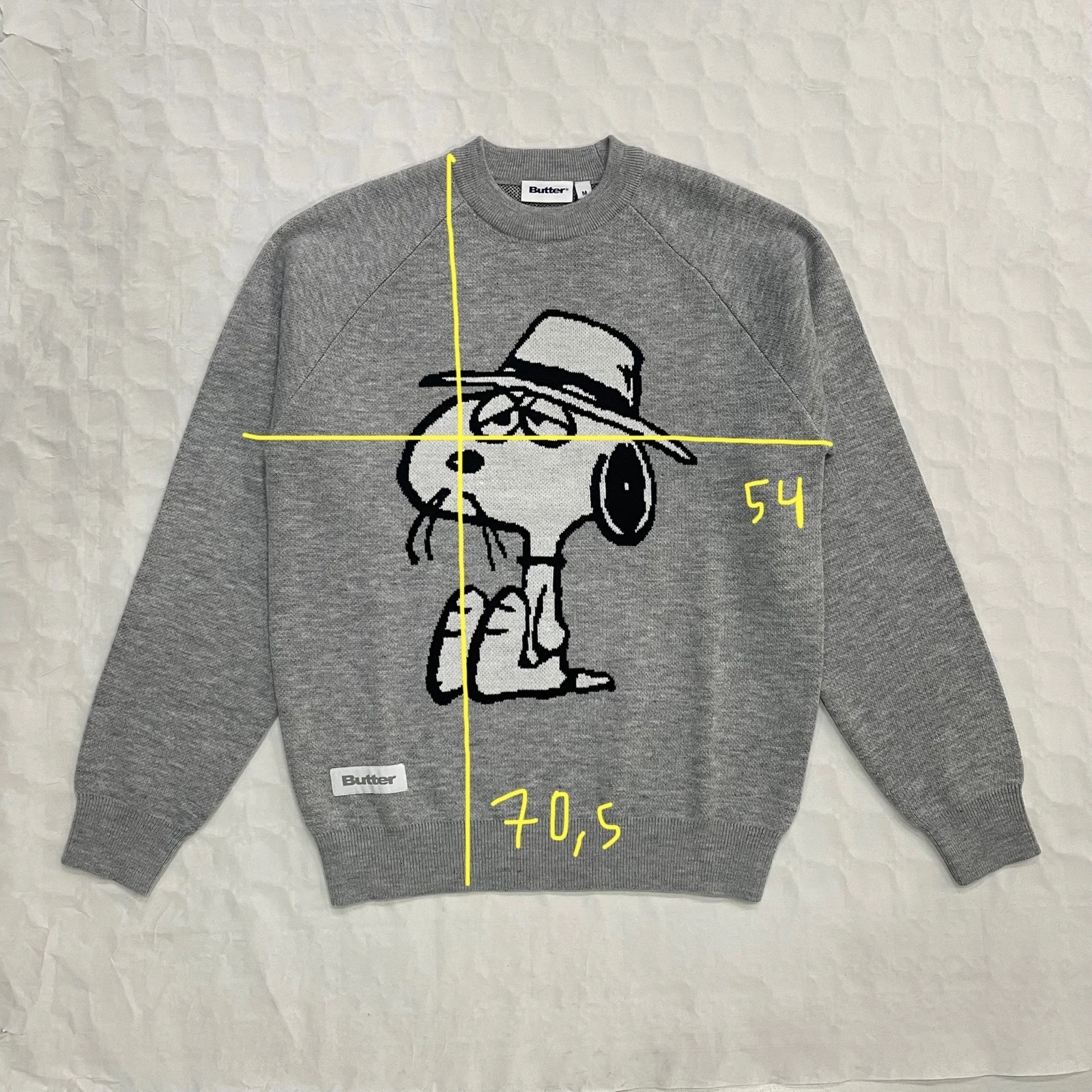 Butter Goods x Snoopy - Spike gebreide trui (Ash) – photo 5